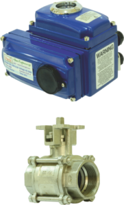 Electrical Actuator Operated Ball Valve Screwed End / Socket Weld