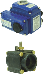 Electrical Actuator Operated Forged Carbon Steel Ball Valve Screwed End