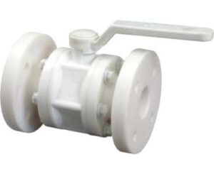 Polypropylene Three Piece Design Ball Valve Floating Ball Full Port