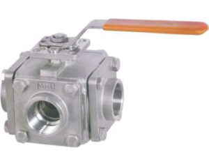 3-way Ball Valve Class 150 Floating Ball Screwed