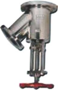 SS Flush Bottom Tank Valve Flanged End Outside Yoke &spindle Type