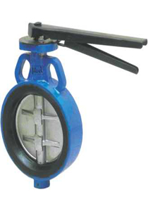 ecotech Series Centric Disc Design Butterfly Valve Moulded Nitrile Seat / Epoxy Resin Coated
